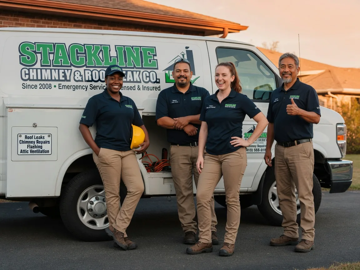 Chimney flashing repair company in Longview, IL